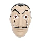 D_alii Maske Halloween Maske Cosplay Vollmaske Kostüm Zubehör Gesichtsbedeckung für Halloween Ostern Weihnachten Maskerade Erw