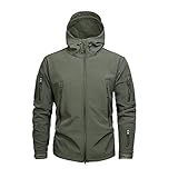 Liu Song Herbst Herren Military Camouflage Fleecejacke Army Tactical Clothing Männlich Camouflage Windbreaker - OD,M