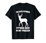 Ich stehe auf Fitness Fitness Hirsch in meinem Gefrierschrank Hirschjagd T-S