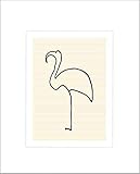 Kunstdruck/Poster: Pablo Picasso Der Flamingo - hochwertiger Druck, Bild, Kunstposter, 50x60