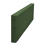 Vivol Gummi Randstein 100x25cm Grün - Kantenstein 50mm dick - Fallschutz mit TÜV
