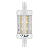 Osram LED SuperStar Special Line, mit R7S-Sockel, dimmbar, Ersetzt 75 Watt, 78 mm Länge, Klar, Warmweiß - 2700 Kelvin, 1er-Pack