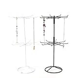 MISS KANG Schmuckständer Kreative Ohrringe Schmuck Display Stand Frame Display Stand Schmuck Boxen Organisatoren (Farbe: Schwarz. Qingchunw (Color : White, Size : 22.5x43x14cm)