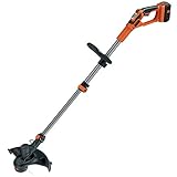 Black+Decker Akku-Rasentrimmer (36V 2,0Ah, Schnittbreite 30 cm, E-Drive Technologie, Kantenschneidfunktion, variable Drehzahlvorwahl, inkl. Akku und Schnell-Ladegerät) GLC3630L20