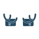 YUXI8541NO Topfdeckelhalter Pan-Deckel Organizer Antler-Form-Pan-Abdeckungs-Racks Wandhalterung Self-Punch-Free-Mutifunktion Topf-Deckelhalter for Küchenwerkzeug 2 stücke Pfannenhalter (Color : Blue)