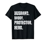 Ehemann Papa Beschützer Hero Vatertag Shirt für Papa Frau T-S