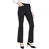 HFStorry Formelle Hose Elastische Arbeitshose Business Casual Hose mit Geradem Bein Yogahosen Damen Jogginghose Lang Lose Baumwolle Beiläufige Lang Sporthose Fitness Training
