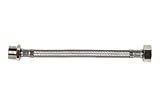 DOJA Industrial | Flexschlauch | AG 3/8' - IG 3/8' | 20 CM Länge | Edelstahl Panzerschlauch fuer Wasserhahn, Waschbecken, Hahn, Bad, Kueche | Flex Schlauch Armatur | Anschlussschlauch/Verlaengerung