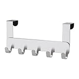 IKEA Brogrund Türhänger Haken Organizer Rack 203.285.44 Edelstahl für Schlafzimmer, Badezimmer, Kleidung, B