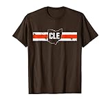 Ohio Cleveland Stripe Fußball Fan T-Shirt T-S