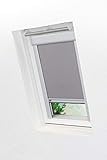 LYSEL - Qualitätsdachfensterrollo abdunkelnd hellgrau, Velux, M06, 306, M36, (B x H) 61.30cm * 94cm in grau/hellg