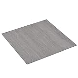 vidaXL PVC Laminat Dielen Selbstklebend Rutschfest Wasserfest Vinylboden Bodenbelag Designboden Vinyl Boden Dielen Planken 5,11m² Grau Gepunk