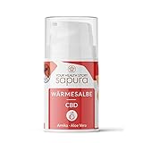 Wärmende CBD Schmerzsalbe mit Arnika + Teufelskralle + Aloe Vera - Intensiver 3-Fach Komplex - Extra starke Wärmesalb