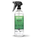 bio-chem Küchenreiniger - 750 ml Handsprayflasche - Kraftreiniger Fettlöser Ceranfeldreiniger Edelstahlreiniger für Ceranfeld, Induktionskochfeld, Küchenarmatur, Küchenfront, Arbeitsplatte, M