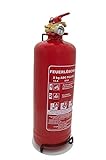 Sensorit 2kg ABC Pulver Feuerlöscher NEU Originalverpackt Werksendkontrolle 2021 mit Manometer und Wandhalterung