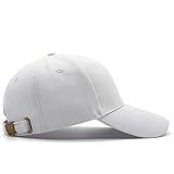 Ruberg Kappe Herren Basecap Damen Verstellbar Cappy Waschbar Klassische Baseball Cap Unisex Sonnenschutz Baseballkappe Baumwolle Mütze Atmungsaktiv für Sport Wandern Ausflug Weiß