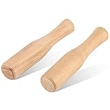 2 Stück Holzstößel, Food Spice Grinding Stick Pestel Ersatz und Cocktails Bar T