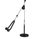 LFJ Latzug Fitness, Kabelzug Pulley Fitness Unterarmtrainer Arm-Krafttraining Trizeps Gewicht Fitnessgerät Trainer Home Gym DIY Riemenscheibensy