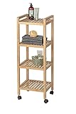 WENKO Gomo Kleiderbügel, Holz, Braun, 2,5 x 0,2 x 500