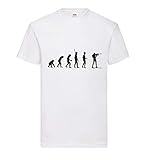 Evolution Biathlon Schießen Männer T-Shirt Weiß L - shirt84