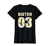 Sister 01 Sister 02 Sister 03 BFF Freundschafts Blumen T-S