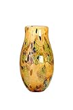 GILDE GLAS art Vase - Glasvase- Herbst Deko - Geschenk Frauen D 19