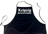 ShirtShop-Saar Leipzig - Stand up for The Champions; Städte Schürze (Latzschürze - Grillen, Kochen, Berufsbekleidung, Kochschürze), schw