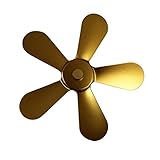 YIXIN2013SHOP Kaminventilator 5 Klinge Holz Log Brenner Grill Kaminfreundlicher Lüfter für effiziente Wärmeverteilung 1 stück Hitzebetriebener Holzofenfan Ventilator für Holz/Brennholz (Color : D)