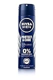 Nivea Men Protect & Care Deo Spray, Deo ohne Aluminium (ACH) für ein langanhaltend frisches Hautgefühl, pflegendes Deodorant mit 48h Deo-Schutz, 150