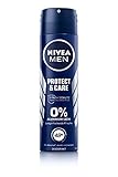 Nivea Men Protect & Care Deo Spray, Deo ohne Aluminium (ACH) für ein langanhaltend frisches Hautgefühl, pflegendes Deodorant mit 48h Deo-Schutz, 150