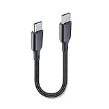 INVID USB C Kabel KURZ 15cm 480MBit USB Typ C Kabel, USB-C Ladekabel mit 65W Handy Ladekabel USB C Datenkabel und Typ C Ladekabel (15cm USBC-USBC)