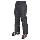 Trespass Herren Skihose Mit Knöchelreißverschlüssen, Knöchelgamaschen & Seitenbelüftung Bezzy, Black, L, MABTSKF20001_BLKL