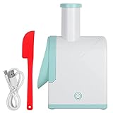 ADDG Neue Mini Electric Ice Crusher Maschine Dual Blade USB-Lade Smoothies Maker 60W Himmelblau + Weiß