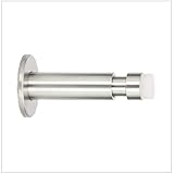 Türstopper, Wand, aus Edelstahl, doppeltes Montagesystem: Klebstoff oder Schraube, verstellbar 90-130mm, weißer G