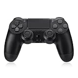 Wireless PS-4 Controller, Plays4 Ersatz Controller Bluetooth Gamepad mit Dual Vibration Wiederaufladbarer Remote-Sechs-Achsen-Dual Vibration- und Audio Jack C