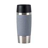 Emsa N20127 Travel Mug Classic Thermo-/Isolierbecher aus Edelstahl | 0,36 Liter | 4h heiß | 8h kalt | BPA-Frei | 100% dicht | auslaufsicher | spülmaschinengeeignet | 360°-Trinköffnung | G