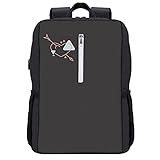 Rainnights Cooles wasserdichtes und leichtes Laptop-Notebook lässiger Rucksack USB-Tasche mit Ladeschnittstelle benutzerdefinierter Art Stick Figure Love Cute Geburtstag Weihnachtsgeschenk H