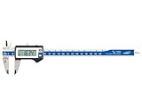 Integrated Wireless - Digitaler Taschenmessschieber mit integriertem Funk, IP67, eckiges Tiefenmaß, 200 x 50