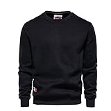 SSBZYES Herren Strickpullover Pullover Rundhals Sweatshirt Einfarbig Verdickter Rundhalsausschnitt Pullover Pullover Langarm T-Shirt Basis S