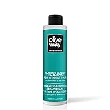 Oliveway Natürliches Shampoo für Frauen mit dünner werdendem Haar (250 ml) mit Rosmarin und Rotreb