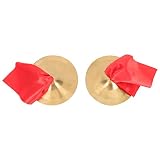 Milisten Finger- Cymbal Zills Musikinstrument Perkussion Geräuschhersteller Handbecken Gong Band Rhythmus für Bauchtanzoutfit Performance Supp