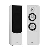 mohr 1 Paar Standlautsprecher SL10, Weiss Lautsprecherboxen, HiFi Klang zum günstig