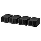 IKEA SKUBB Schuhbox schwarz 4-teilig
