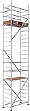 ALTEC Rollfix® 2.0 700 | 7m Arbeitshöhe | hvst. Fußplatten | Wandanker | Made in Germany | TÜV&GS | belastbar 200kg/m² | Norm - EN 1004:2005 | Modulares Arbeitsgerüst | Alu-Gerü