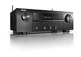 Denon DRA-800H Stereo Receiver und Verstärker, Alexa Kompatibel, 5 HDMI Eingänge, Phono-Eingang, Bluetooth und WLAN, DAB+ Radio, Musikstreaming, AirPlay 2, HEOS M