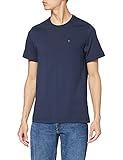 Tommy Jeans Herren Original Jersey Kurzarm T-Shirt Blau (Black Iris 002) Larg