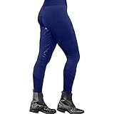 TYTUOO Damen-Leggings mit Silikongriff, weich, für Reiten, Fitnessstudio, Yoga, Reiten, Reiten, Reithose, Reithose, aktive Reithose, B-Blau, XXL