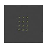 CUTULAMO LED-Licht-Ausstellungsstand, quadratische Form LED-Licht-Standfuß 12pcs LED mit weißem Licht Kompakte Größe für Kristall-/Glask