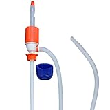 Brestol Fasspumpe säurefest 118 cm + Adapter blau für 210 Liter - Saugheber Handpumpe Chemiepumpe Ölpumpe Kerosinpumpe für Säuren und Laug