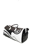 SPRAYGROUND Limited Edition Tasche aus Leder und Ton-in-Ton Monogramme mit Reißverschluss und wasserdichtem Schulterg